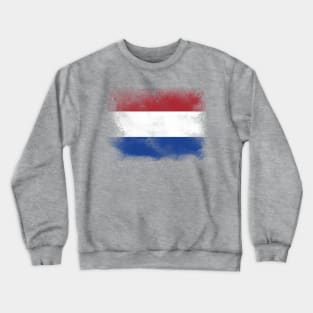 Holland flag isolated Crewneck Sweatshirt